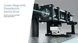 Linear Stage with Piezoelectric Inertia Drive for Accurate and Stable Beam Manipulation