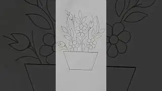 How to Draw Flower Bouquet//Simple & Easy Flower Bouquet #drawing #howto #art