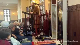 Live Streaming - 1/16/26 Jumah -  ICSR NJ @ Darual Arqam School