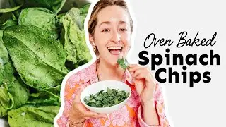Oven Baked Crispy Spinach Chips