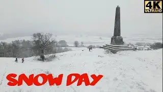 Lilleshall Hill in the snow