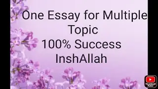 Multi Topic Essay for BA/BSC Students|One Essay for different topics