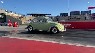61 VW Street car Drag Racing 1/4 mile (12 second pass)