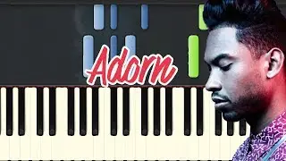 🎹 miguel - adorn (Piano Tutorial Synthesia)❤️♫