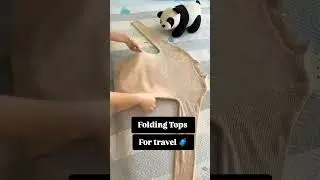 How to Fold clothes for travelling...#Foldingtopsfortravel #shorts #manalitrip #ashortday #explore