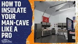 Metal Building Insulation In Man Cave/Garage - Great Looking Job Using BlueTex 62