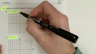 Lineare Funktionen - 3 - Aufgaben Funktionswert und Graph der Funktion