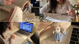introvert diaries: ep.04 𐔌՞. .՞𐦯 study vlog