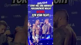 Eddie Hall FACES OFF With Mariusz Pudzianowski Ahead Of KSW 105 #UFC #MMA #Shorts
