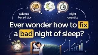 How to Fix a Bad Night of Sleep | Science-Based Tips to Improve Sleep Quality Fast