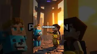 Pikachu & Adventure Time: Epic Race Against Creepers! ⚡️ #Shorts