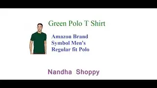 Green Polo T Shirt  ||  Amazon Brand - Symbol Men's Regular fit Polo