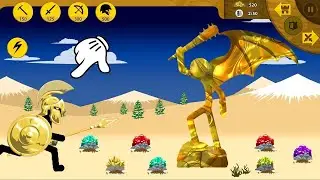 BOSSED SPEARTON GOLD VS STATUE GOLD + ALL GOLD | STICK WAR LEGACY