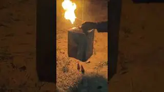 How to melt steel tank from firecracker #shorts #viral