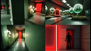Liminal Dreamscapes: Surreal Floral Corridor of Dreams