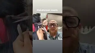 Hairdresser reacts to an extreme haircut