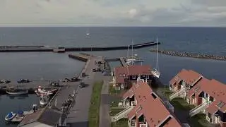 Ejerforening Klintholm Marinapark fra luften