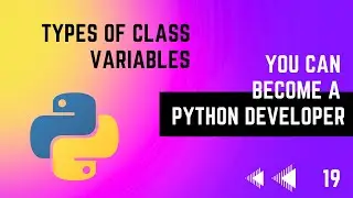 #19 Types of Class Variables | Python Tutorial Series | In Tamil EMC Academy