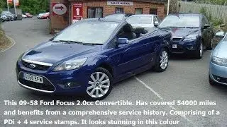 Ford Focus CC-2 2.0cc Hard Top Convertible &pound;6500 [01825 713793]