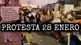 MARCHA en LIMA | PUEBLO se enfrenta al r&eacute;gimen de JER&Iacute; por justicia y dignidad | 28 enero | UYARIY