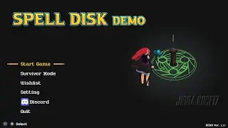 Spell Disk *NEW* Demo PC Steam SHUMP FEST 2023 (No Commentary)