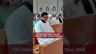 The Seminarians Making Their First Profession of Vows Respond to God's Call