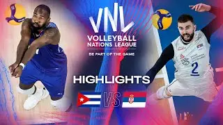 🇨🇺 CUB vs. 🇷🇸 SRB - Highlights | Week 3 | Men's VNL 2024