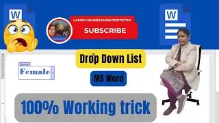 omg ! 😲 How to Make Dropdown List in Microsoft Word Hindi Tutorial || MS Word Tips & Tricks