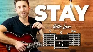 Учебник Stay Guitar &mdash; Post Malone (урок по простым аккордам для гитары)