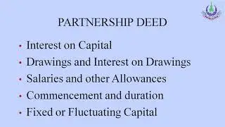 unit 8 prog- 17 Partnership  I Topic ; Profit & Loss Distribution