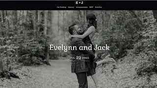 Destify Dashboard: Wedding Website