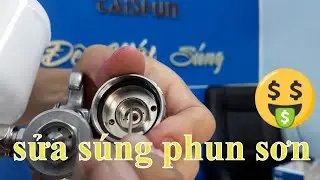 Hướng dẫn sửa lỗi súng phun phun sơn cầm tay Iwata, súng phun sơn khí nén Hà Nội Hồ Chí Minh