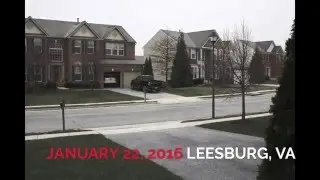Snow Fall Time Lapse Blizzard 2016 Leesburg, VA