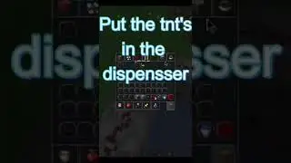 #shorts Minecraft :- How to make a tnt launcher in minecraft.