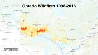 Animated Map of Ontario Wildfires