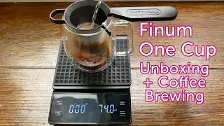 Finum One Cup - Unboxing and Coffee Brewing - A simple teabag-like coffee infusing [No Music / ASMR]