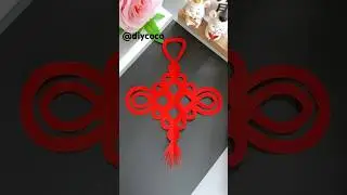 Number 3 Chinese Knot Paper Cut! 🎋 Magic DIY #shorts #PaperArt #DIYCraft #Satisfying #Creative