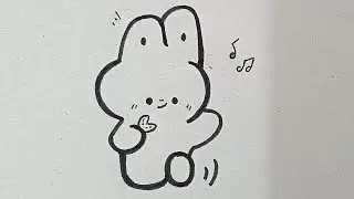 Easy Cute bunny drawing||how to draw cute rabbit#rabbit#bunny#cute#art#drawing#sketch#tutorial#easy