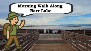 Quiet Lake Walk at Barr Lake State Park | Lake Perimeter Trail with Mountain Views (4K)