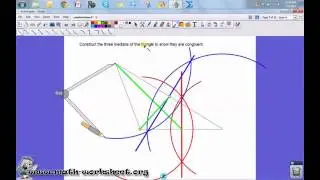 Geometry - Construction - Medians of a triangle constructions - Hard