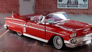 1958 Chevy Impala Convertible Motor Max Timeless Legends Diecast Collectable
