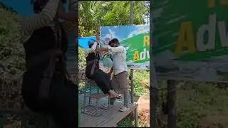my first time zipline experience #munnar #adventurous #accident
