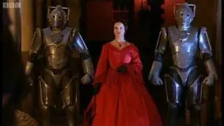 Miss Hartigan confronts the Doctor and Rosita. - Doctor Who: The Next Doctor - BBC