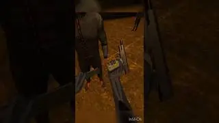 I gave him a drink🤣. #gaming #vr #bonelab #vrshooter #foryou #shorts #meme #bonelabmods  #rdr2