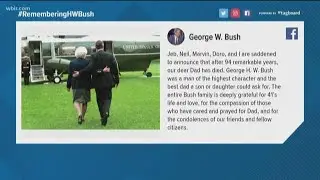 Members of the Bush family remember George H.W. Bush on social media