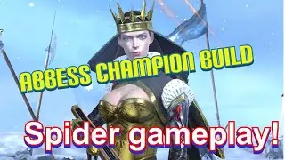 Legendary champion abbess build & spider dungeon gameplay { raid shadow legends}