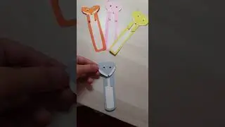 Fox Book mark with paper (no ribbon needed) 1 minute craft | Vani craftsss