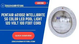 Pentair 601002 IntelliBrite 5G Color Underwater LED Pool Light 120 Volt 100 Foot Cord