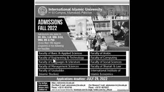 Inside the International Islamic University: Admissions 2025