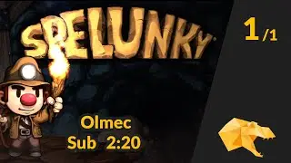Spelunky | Sub-2:20 Olmec run. My closest yet.
